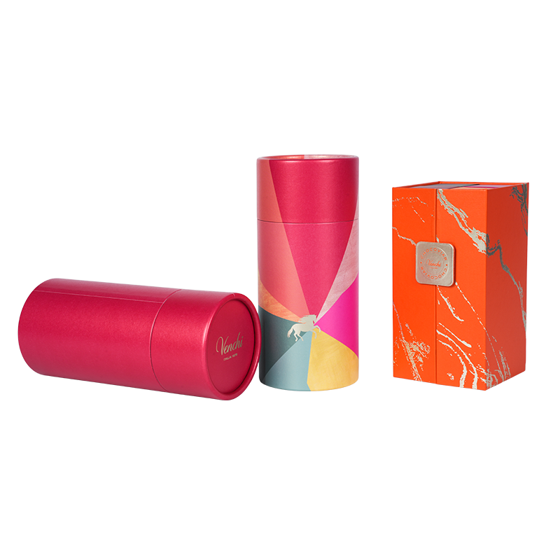 Stivt løftelokk (himmel-og-jord) rund sjokoladeboks