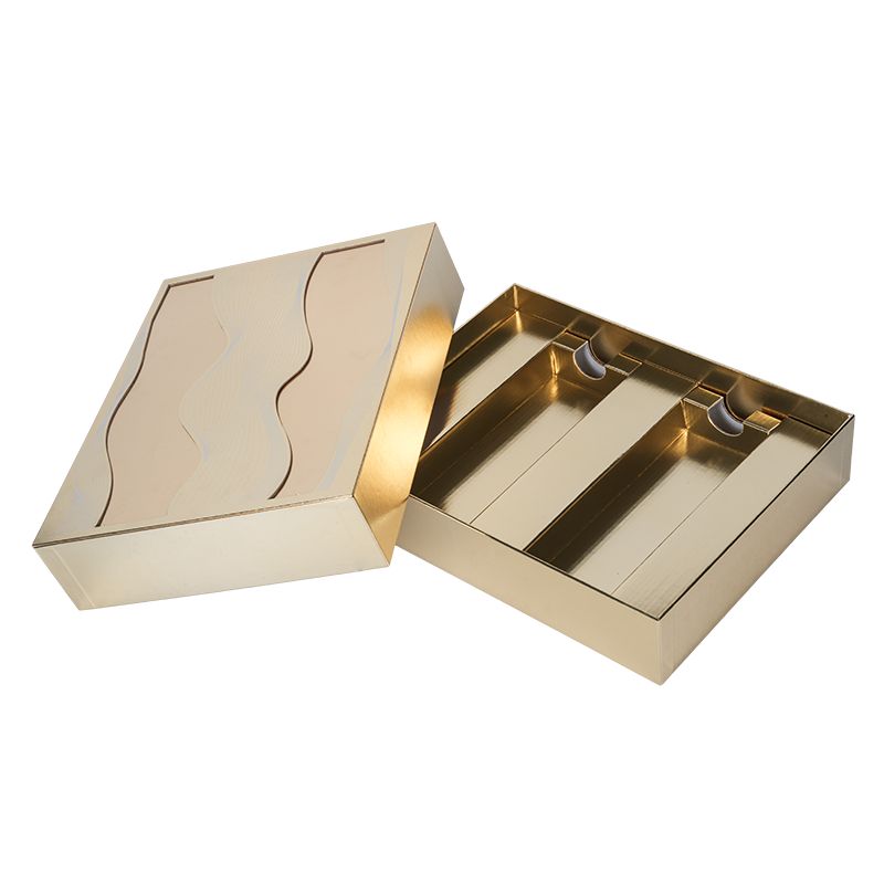 Stiv dobbeldørs spiseolje gaveeske