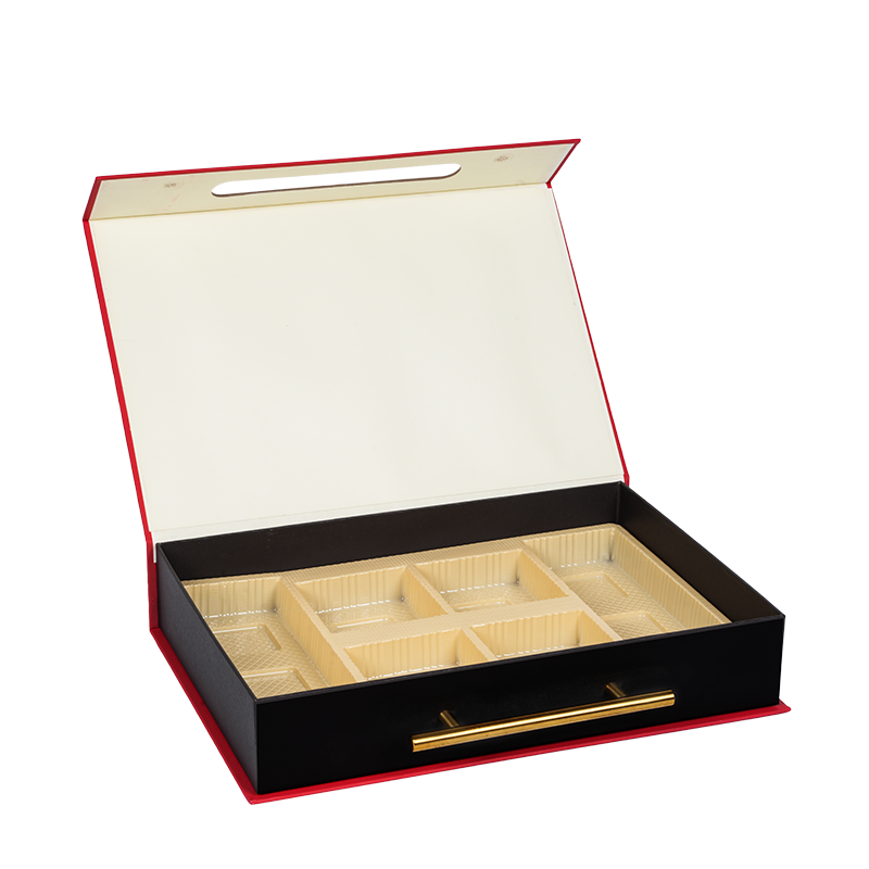 Stiv dobbeldørs kakeemballasjeboks