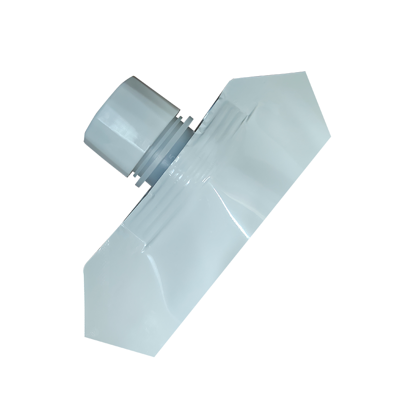 Solo swirl top veske — hvit gjennomskinnelig stående veske