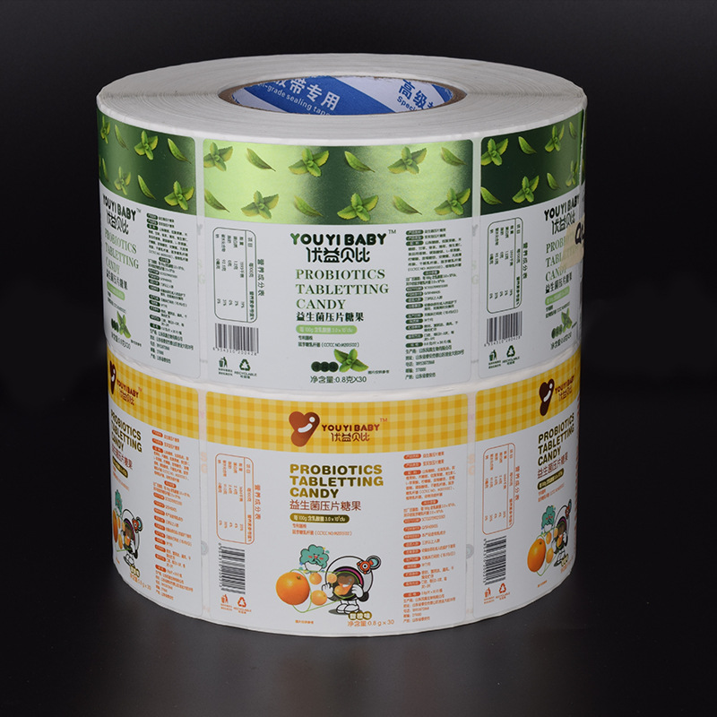 Bestrøket papir selvklebende etikett