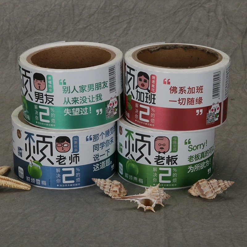 Bestrøket papir selvklebende etikett