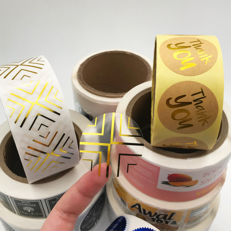 Bestrøket papir selvklebende etikett